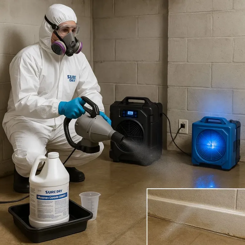 Sanitization and Odor Removal process in Porterville, CA